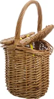 WANDERLUST DECO Brauner Weidenkorb mit Deckel 17x13x17/27h cm