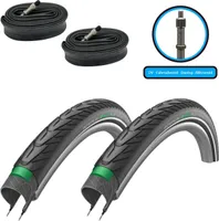2x Schwalbe Energizer Plus 28x1,75 Zoll 47-622 700x45c SET mit 2x DV Schläuchen
