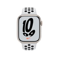 Apple Watch S7 Nike Alu          45mm sr  Sternenlicht Sportarmband platin/schwarz