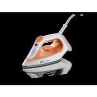 Braun TexStyle 1 SI 1009 Dampfbügeleisen Antihaft-Platte 1900 W Orange, Weiß