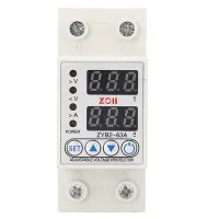 Zabezpieczenie napięciowe/prądowe, automatyczny reset, wyświetlacz cyfrowy, zabezpieczenie nadnapięciowe/podnapięciowe dla domu i hotelu, 2P, 220 V AC, 63 A