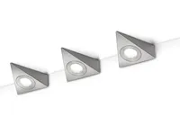 3x LED Unterbauleuchte Dreieck im Set Aufbauleuchte Küchenleuchte 3W 3000K  230lm