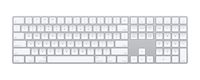 Apple Magic Keyboard with Numeric Keypad - Tastatur - QWERTZ - Silber, Weiß