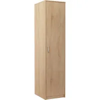 Schmaler Kleiderschrank SIMELA – Breite 45 cm, Eiche Sonoma