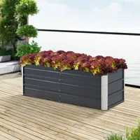 Pflanzbeet 'Nijmegen' 125x47x40 cm mit 1 Mittelstrebe Stahl
