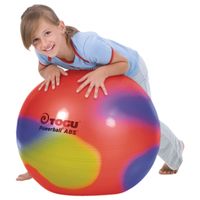 TOGU Gymnastikball Powerball ABS marble Sitzball Büroball Fitnessball 45 cm BUNT