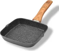 STONELINE® Back to Nature Grillpfanne 16 cm | ohne Deckel - Holzoptik