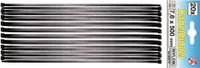 Zestaw opasek kablowych | czarny | 7,6 x 500 mm | 20 szt.