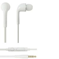 K-S-Trade Kopfhörer Headset kompatibel mit Huawei Y5 2018 mit Mikrofon u Lautstärkeregler weiß 3,5mm Klinke Kabel Headphones Ohrstöpsel