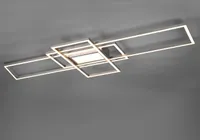Trio LED Deckenleuchte IRVINE nickel matt