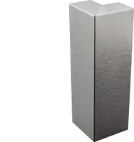 Sockelleiste Edelstahl Fußbodenleisten V2A L250cm 60mm silber gebürstet Ausseneck