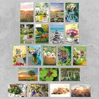 PremiumLine Grußkarten Set mit Umschlag, 20 Stück | nachhaltiges Papier, Blanko | Klappkarte, farblich passender Umschlag | Glückwunschkarten Motiv: Sommerliche Fotokarten, 11,5x17cm