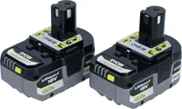 Ryobi 2x 5.0Ah RB18LL50F12B Li-Ion Akku 5133004831