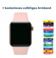 Smartwatch Fitness Uhr Armband SW-300 Schrittzähler Sport Telefon Musik Rosa 