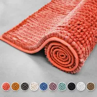 Koupelnová předložka Coral chenille structure Melon Pink 50 x 80 cm