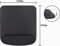 INF Ergonomická podložka pod myš s opěrkou zápěstí Černá