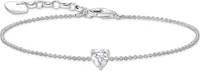 Thomas Sabo A2157-051-14-L19V Silbernes Armband m. weißem Zirkonia Herz