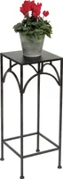 DanDiBo Blumenhocker Metall Schwarz Eckig 60 cm Blumenständer 96132 M Beistelltisch Blumensäule Modern Pflanzenständer Pflanzenhocker
