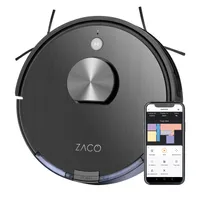 ZACO A10 Saugroboter mit Wischfunktion - Laser, Multi-Mapping (für App, Alexa & Tierhaar)