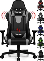 Aiibot Gaming Stuhl Bürostuhl Ergonomisch Schreibtischstuhl Bürostuhl 150 kg belastbarkeit，Drehstuhl mit Verstellbarer Kopfstütze und Lordosenstütze,