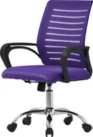 ML-Design Bürostuhl ergonomisch, Lila, 360° Drehstuhl mit Rollen