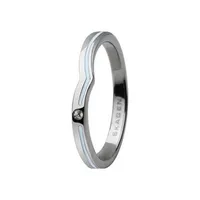 Skagen Damen Ring Silber/Hellblau JRSI018, Ringgröße:54 (17.2) SS7 M19