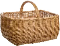 WANDERLUST DECO Brauner Weidenkorb 38x31x19/30h cm