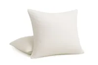 Baumwolle Kissen, Kopfkissen, 80% Daunen, 20% Federn, 50x50 cm, 1 kg, weiss