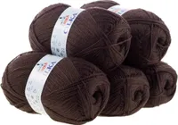5 x 100g Strickgarn Cilka Klassikgarn Strickwolle Häkelgarn