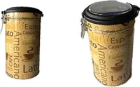 Kaffeedose Aromaverschluss für 500g Kaffeebohnen, Tee, Kakao, Müsli, Nudeln, Haferflocken