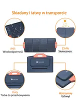 NOVOO RSP100 - Panele słoneczne 100W 18V - Czarny