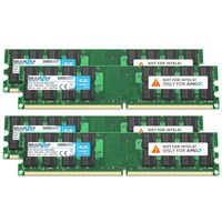 BRAINZAP 16GB DDR2 RAM DIMM PC2-6400U 2Rx16 800 MHz 1.8V CL6 Paměť pro PC AMD (4x 4GB)