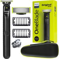 Golarka PHILIPS OneBlade QP1424/10 + etui, czarny/zielony