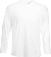 Fruit of the Loom 61-038-0 | Valueweight Long Sleeve Herren T-Shirt - Farbe: White - Größe: L