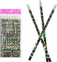 12er Set Bleistifte Camouflage, in Tarnfarben