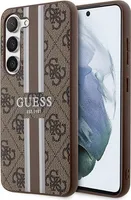 Guess 4G Printed Stripe - Samsung Galaxy S23 pouzdro (hnědá)
