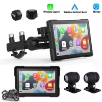 5-palcová navigácia GPS pre motocykle, bezdrôtová obrazovka CarPlay pre Android, duálna dotyková obrazovka Bluetooth s prednou a zadnou palubnou kamerou, snímač tlaku v pneumatikách