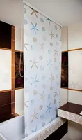Halb-Kassetten Duschrollo 100x240 cm Modell Oceanic - extra schmal - Sondermaß