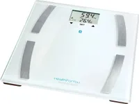 Silvercrest Diagnosewaage Körperwaage Waage Gewichtswaage mit App SBF 77 weiß