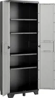 Keter Szafka z półkami Gear czarno-szara 182 cm