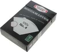 Moccamaster Kaffeemaschinenfilter Nr. 4 100 Einheiten Durchsichtig  Durchsichtig One Size