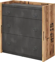 Furniture24 Kommode Schubladenkommode Fargo FG06 Jugendzimmerkommode mit 4 Schubladen