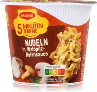 Maggi 5 Minuten Terrine Nudeln in Waldpilz-Rahmsauce 56g (1er Pack)