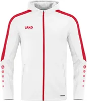 Jako Kapuzenjacke Power weiß/rot 38