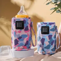 Flaschenwärmer Babyflaschenwärmer Tragbar mit Typ-C Kabel, Flasche Travel Heating Cover Insulation Thermostat für Zuhause