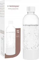 Nasycovací láhev Wessper S1 SodaMaker 0,8 l | Láhev na vodu/šťávu bez BPA | Láhev na sycenou vodu v syceném stavu