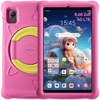 OSCAL Pad5kids 8.68 Zoll Android 14 Kinder Tablet mit EVA Hülle, 12GB(4+8) RAM+128GB ROM, Octa-Core, Kindersicherung, 8+13MP Kamera, 4G Dual SIM, Pink