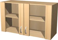 Glashängeschrank Küche - 100 cm breit - Buche – Namu