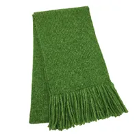 Solide Farbe Frauen Wintermode Quastenschal