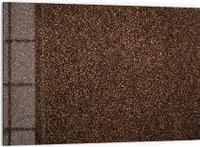 DEQORI Küchenrückwand Glas 60x40 cm 'Kaffeebohnenmeer' Spritzschutz Bad Rückwand Küche